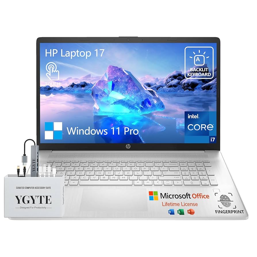 Amazon.com: HP 17 Inch Touchscreen Laptop Computer, 17.3